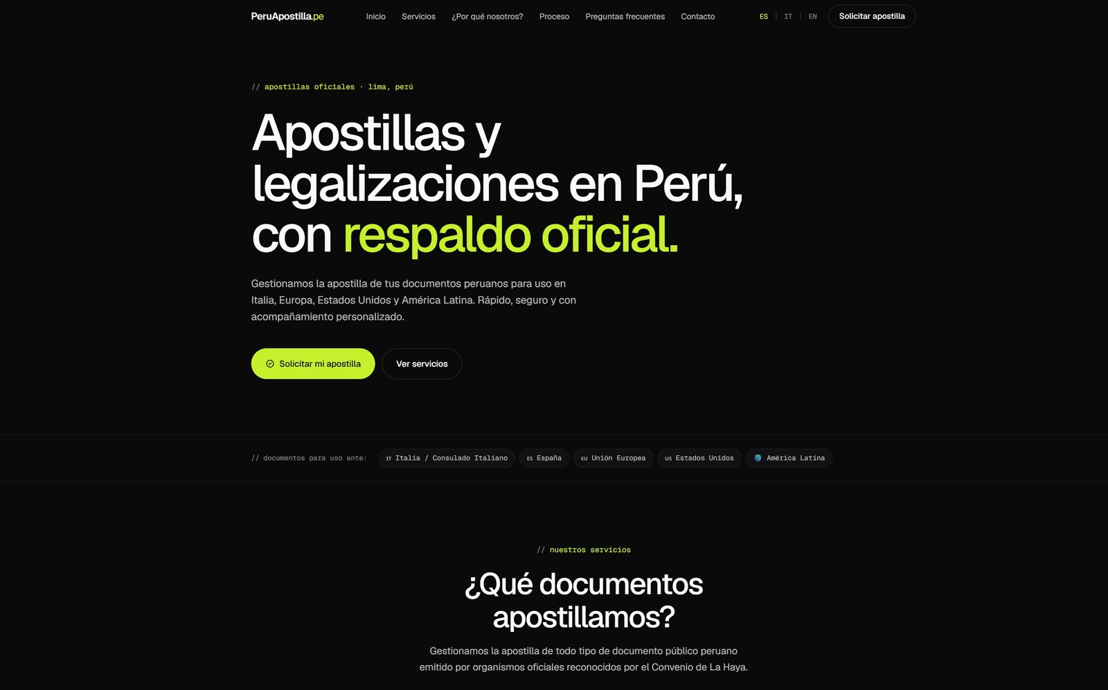 Portada de peruapostilla.pe